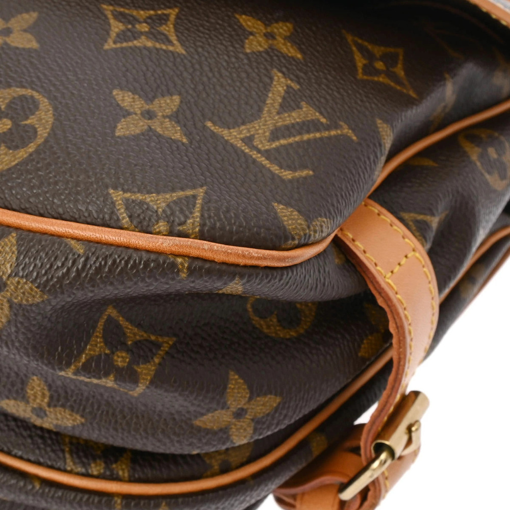 LOUIS VUITTON Monogram Saumur Brown Canvas Shoulder Bag - Picture 7 of 11
